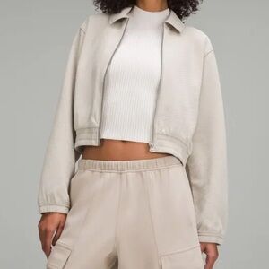 NWT Lululemon Bubble-Knit Zip Up - Mojave Tan